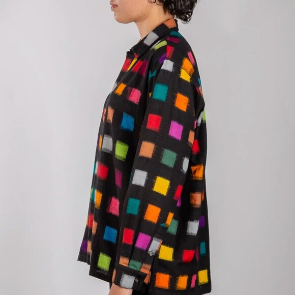 Norblack Norwhite Keep it Classic Ikat Shirt [Black] - Picture 4 of 9